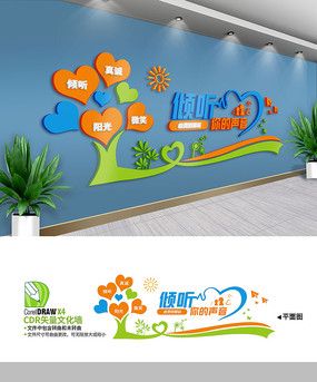 綠色健康教育知識文化墻設計——營造健康校園新風尚